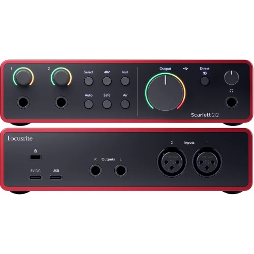 Focusrite Scarlett 2i2 4th Gen Аудиоинтерфейс USB, 2х2 купить в